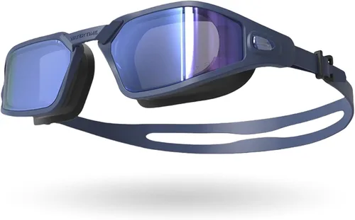 Gafas de natación polarizadas unisex para mujeres, hombres, niños y niñas, 100% antivaho y anti-UV Azul