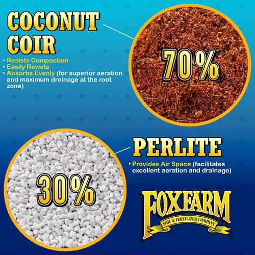 Miniatura 2 de FoxFarm Cultivation Nation 70:30 Medios de cultivo, 2 pies cúbicos - Mezcla de fibra de coco y perlita - Proporciona aireación y drenaje, uso