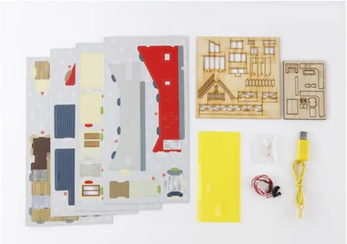 Miniatura 2 de Kit de modelo de madera de escritorio Casas en el ático / YGPM250 por Young Modeler