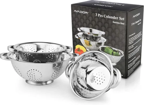 Miniatura 10 de AVADOR - Juego de 6 tazones de mezcla de acero inoxidable premium, fácil de limpiar, diseño apilable que ahorra espacio, ideal para cocinar