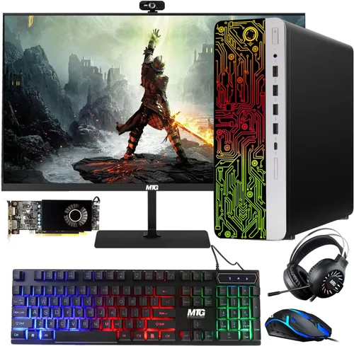 Miniatura 12 de PC de escritorio HP G3 para juegos, Intel Core i5 de 4ª generación, gráficos GT 1030, 16 GB de RAM, SSD de 1 TB, monitor curvado MTG nuevo de 24