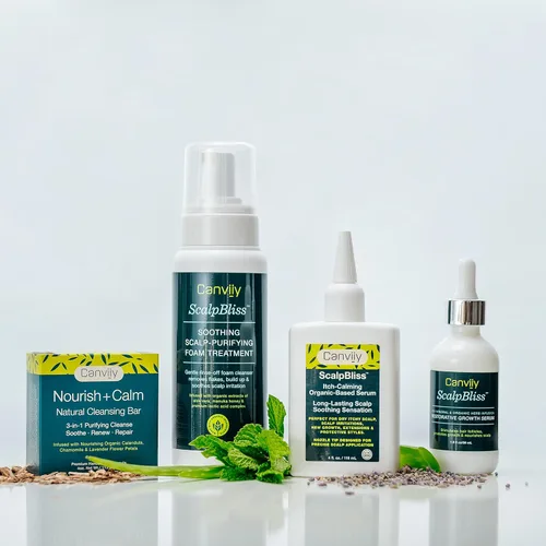 Miniatura 5 de Canviiy ScalpBliss Sea Mineral & Organic Herb - Suero restaurador de crecimiento infundido con hierbas orgánicas, estimula los folículos pilosos