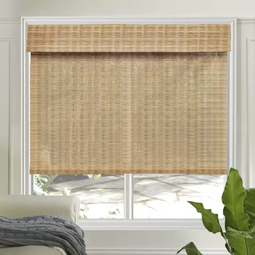 Miniatura 20 de LETAU cortinas de madera para ventanas con cenefa, filtran la luz