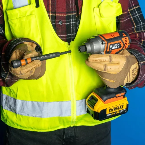 Miniatura 4 de Klein Tools 32950 Juego de destornilladores de tuercas eléctricas huecas con mango y destornillador de impacto 32933, juego de llaves de impacto 7