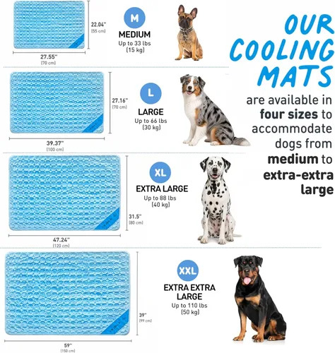 Miniatura 4 de INSPECTOR TAIL Tapete de enfriamiento automático para perro + bolsa de cuerda gratis/almohadilla suave lavable y portátil para mascotas