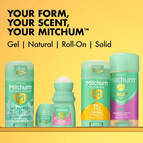 Miniatura 7 de Mitchum Ultimate 72H Odor Protection Antitranspirante y desodorante para mujer, sólido invisible, puro fresco, paquete de 2