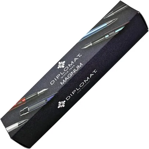Miniatura 6 de DIPLOMAT - Pluma estilográfica Magnum Steel - Rosa - Simple y ligera - Escritura suave y cómoda - Aspecto elegante - Acero inoxidable - Artesanía