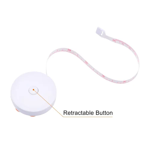 Miniatura 5 de HARFINGTON 3 cintas métricas suaves de 60 pulgadas, 4.9 ft, retráctil, mini cinta métrica de dibujos animados, regla de cinta linda para coser Sol