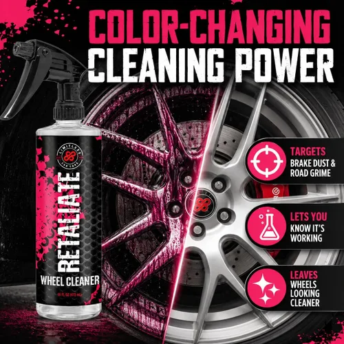 Miniatura 6 de LimitlessCarCare Limpiador de ruedas y removedor de hierro Retaliate 16oz