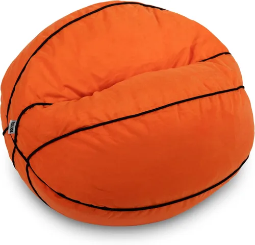 Miniatura 17 de Big Joe Silla Puf Clásica para Dormitorio de Niños y Rincón de Lectura, Azul Marino Fácil de Limpiar, Mezcla Duradera de Nylon y Poliéster, 2 Pies