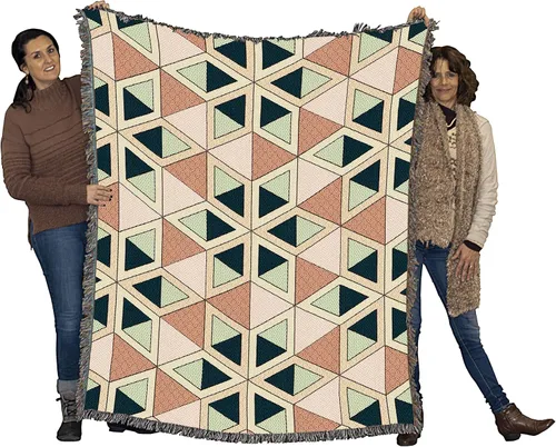 Miniatura 14 de Pure Country Weavers Manta con diseño de estrellas y diseño de bayas, diseño de tapiz tejido de algodón, fabricada en los Estados Unidos