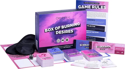 Box of Burning Desires - Divertido y romántico juego de dormitorio para pareja para una cita nocturna - Gran regalo de San Valentín, aniversario y