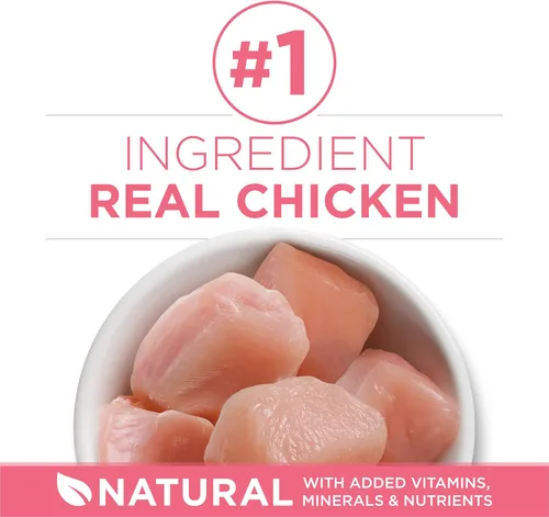 Miniatura 3 de Purina ONE Alimento seco natural para gatitos con alto contenido en proteínas, fórmula para gatitos +Plus saludable - Bolsa de 7 libras