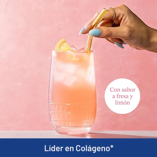Miniatura 2 de Vital Proteins Péptidos de colágeno avanzados, péptidos hidrolizados con ácido hialurónico y vitamina C, sabor fresa y limón, 10.5 onzas