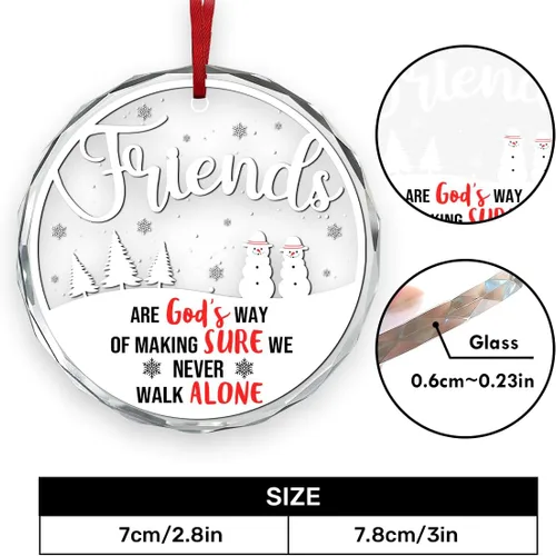 Miniatura 5 de Jesuspirit Adornos Navideños de Amigos 2025, Regalos de Amistad para Mujeres y Amigas, Adorno para Árbol de Navidad, Adorno de Regalo para Hermanas