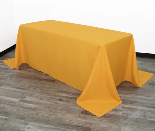 Miniatura 45 de Your Chair Covers - Mantel rectangular de poliéster de 90 x 132 pulgadas, color morado, mantel de boda sin costuras de alta calidad para mesas