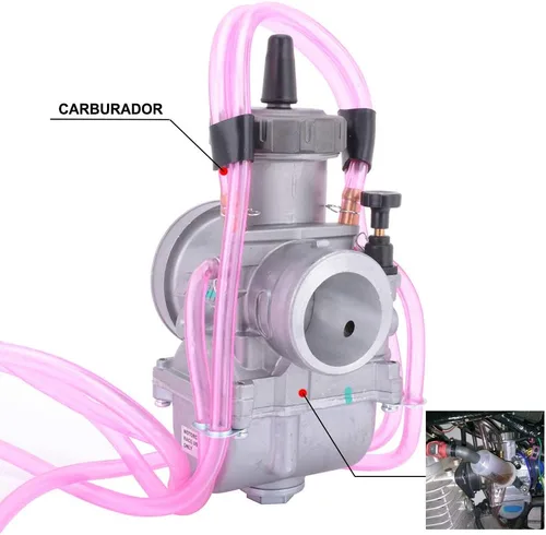Miniatura 2 de JFG RACING Carburador PWK38, Carburador PWK de 38 mm para motores de más de 150 cc para motocicletas de motocross, Pit Bike, moto de calle, ATV