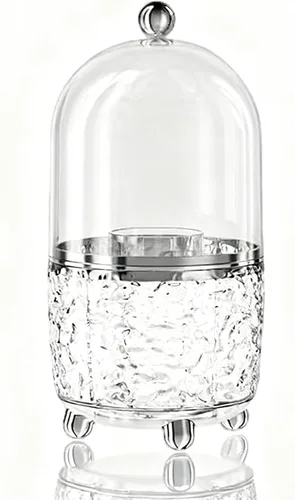 Miniatura 8 de Soporte para brochas de maquillaje con tapa, organizador de herramientas cosméticas con tapa, apertura deslizante giratoria de 360°, contenedor