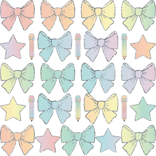 AmazingSpark 60 piezas de lazos en colores pastel, detalles para decoración de aula, lazos degradados pastel, decoración de tablón de anuncios,