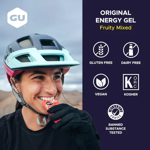 Miniatura 3 de GU Energy Original Sports Nutrition Energy Gel, Vegano, Sin Gluten, Kosher y Sin Lácteos, Energía Sobre la Marcha para Cualquier Entrenamiento, 24