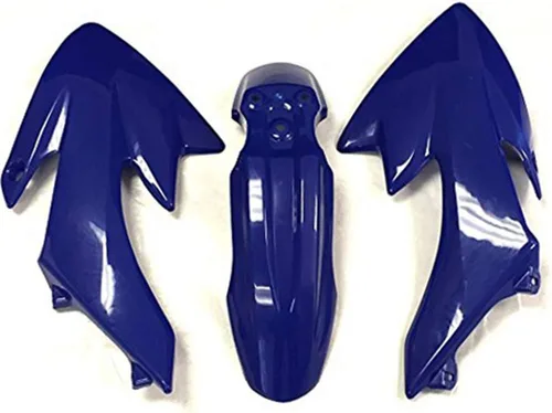 Miniatura 3 de HONGK - Kit de guardabarros de plástico azul Motorctcly para trabajo de carenado compatible con CRF XR XR50 CRF50 Clone 125CC Pit Dirt Bike