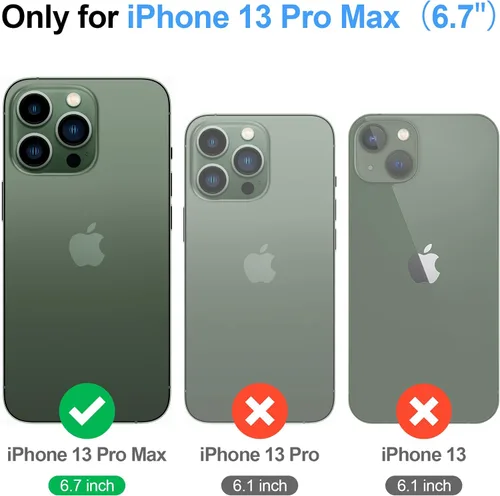 Miniatura 2 de SkyEagle Funda compatible con Magsafe para iPhone 13 Pro Max con soporte para tarjetas, función atril, bloqueo RFID, ranuras para tarjetas