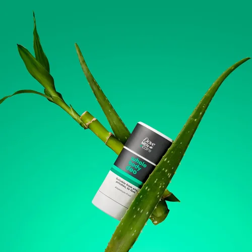 Miniatura 9 de DOVE MEN + CARE Whole Body Deo - Desodorante sin aluminio Crema Aloe + Bambú Adecuado desde hoyos, privados hasta pies 2.5 fl oz