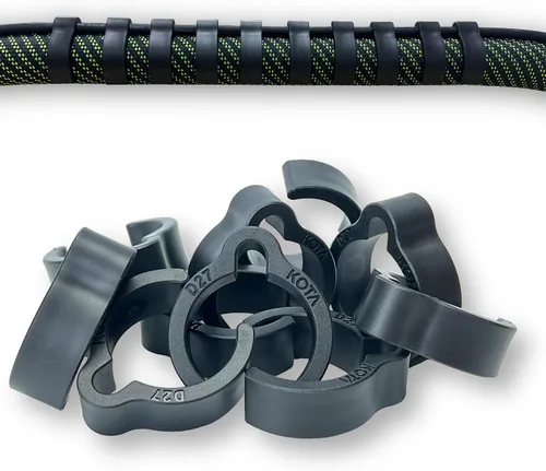 KOTA Clips de manguera de polvo compatibles con manguera Festool Vacuum 1.063 in - Fabricado en Estados Unidos (negro)