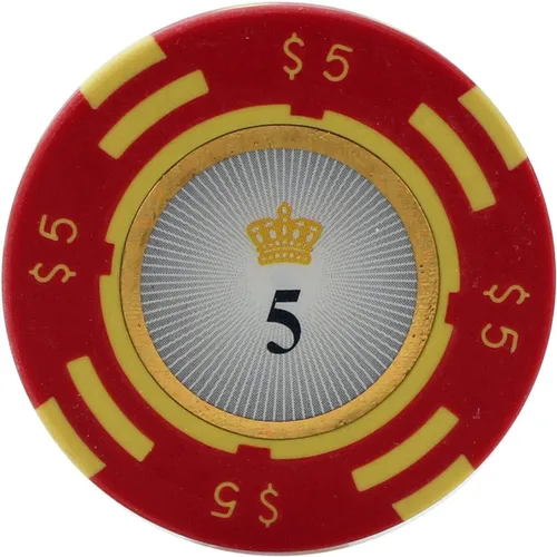 Miniatura 4 de Versa Games Crown Casino - Fichas de póquer de arcilla de 0.35 onzas de peso, paquete de 50 (colores a elegir) (morado)