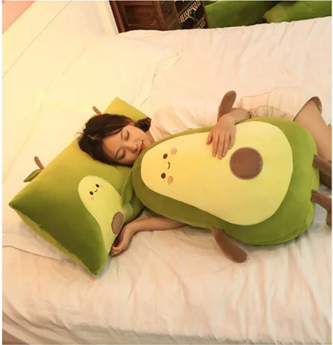 Miniatura 4 de OUKEYI Almohada de peluche suave de fruta de aguacate de 18 pulgadas, regalo para niños, niñas, niños y amigos, el mejor regalo para niños de Navidad