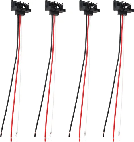 Miniatura 6 de Oyviny 2 luces traseras redondas de freno de freno de remolque de 4 pulgadas, 24 LED, 12 V CC + 4 conectores de luz de remolque de 3 pines