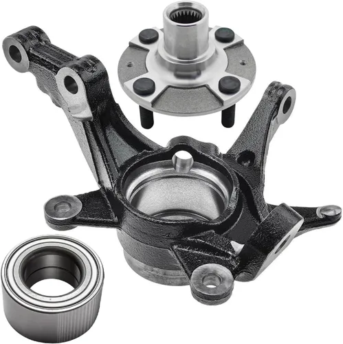 Miniatura 60 de Detroit Axle - Nudos de dirección delanteros de 2.5L de 2 piezas para Toyota 12-17 Camry, 2 nudos de dirección y conjunto de rodamiento de rueda