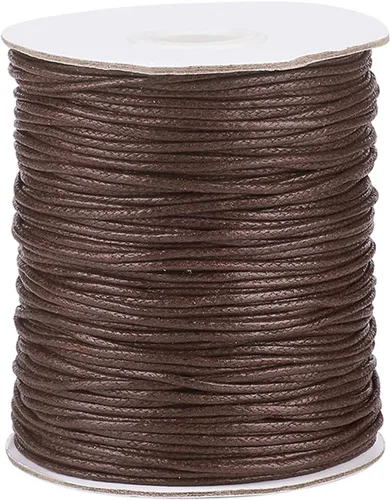 Miniatura 13 de Cordón de algodón encerado de 100 yardas, hilo de algodón trenzado naranja oscuro, cuerda de cuentas trenzada, cuerda para collar, pulsera, collar