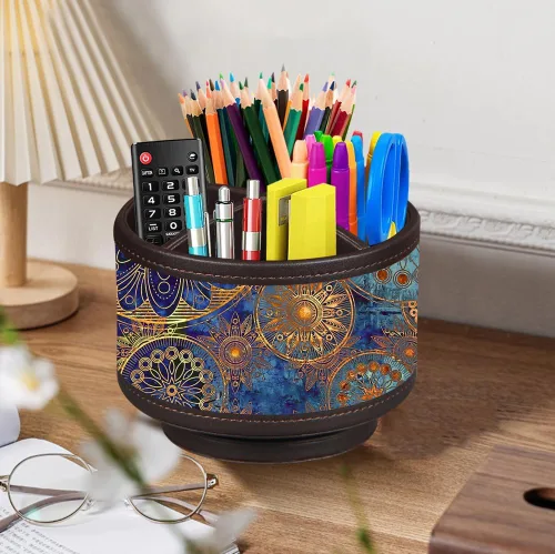 Miniatura 2 de Soporte para bolígrafos para organizadores de escritorio y accesorios, soporte giratorio de 360 grados para control remoto de TV para mesa