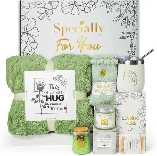 Regalos de cuidado personal para mujeres, cesta de regalo de pronta recuperación, paquete de cuidado para mujeres después de la cirugía, regalos de