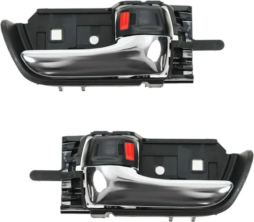 Miniatura 18 de TRQ Juego de 2 manijas de puerta interior trasera cromada y cachemira para Chevy GMC