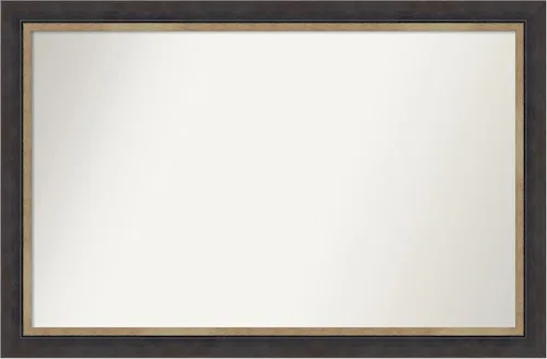 Miniatura 368 de Amanti Art Espejo personalizado, espejo de baño negro Astor, espejo de pared o espejo de tocador de baño sobre el fregadero (25 x 25 pulgadas)