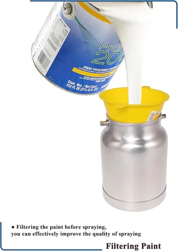 Miniatura 4 de Dynastus Pistola de alimentación por sifón de 33 oz - Boquilla de 2.5mm para rociar pinturas a base de aceite o látex, con kits de filtrado