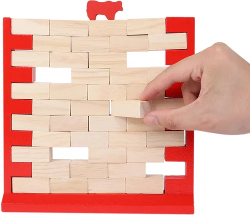Miniatura 4 de GOTHINK Juego de pared de ladrillo, divertido juego familiar para niños y niñas, desarrolla habilidades y estrategia, perfecto para fiestas