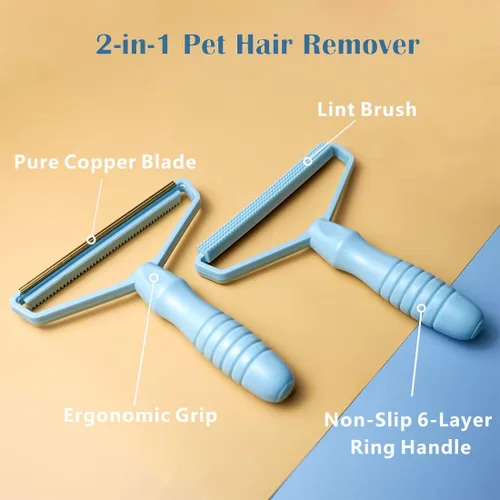 Miniatura 2 de Afeitadora de tela portátil, removedor de pelo de mascotas, removedor manual de pelusas, removedor de pelo de perro y gato para alfombras, ropa