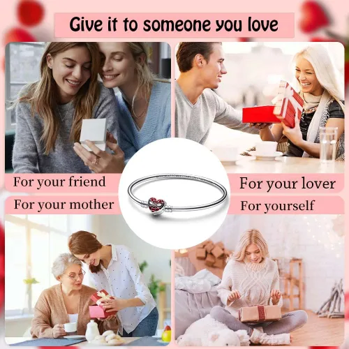 Miniatura 9 de Dijes de personajes de película para mujer, pulseras y collares en plata de ley 925, día de la madre, cumpleaños, Navidad