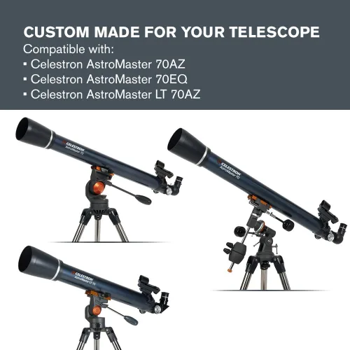 Miniatura 3 de Celestron EclipSmart - Filtro de telescopio de eclipse solar seguro – Cumple con las normas ISO 12312-2:2015 (E) – Funciona con telescopios AZ y EQ