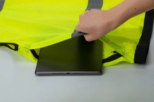 Miniatura 3 de LOHASPRO Chaleco de seguridad de alta visibilidad, chaleco reflectante de malla con bolsillos para hombres y mujeres, estándares ANSI/ISEA
