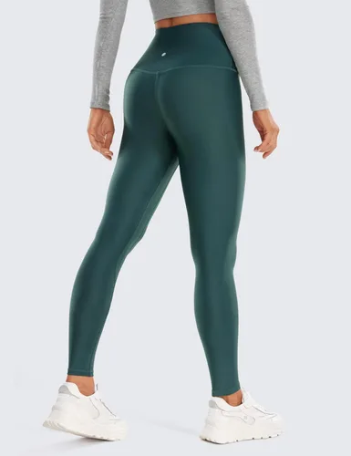 Miniatura 2 de CRZ YOGA Leggings térmicos con forro polar para mujer de 28 pulgadas, pantalones de senderismo cálidos para invierno, pantalones de yoga de cintura