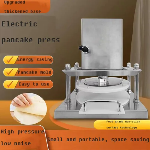Miniatura 6 de Máquina eléctrica de la prensa de la masa de la pizza, 8.7 in/9.8 in/11.8 in Manual de la máquina de la prensa de la masa de la pizza