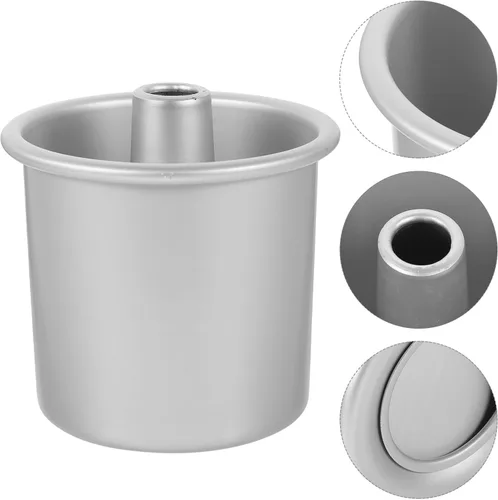 Miniatura 8 de Kichvoe Molde redondo para pasteles de aleación de aluminio, con parte inferior extraíble, molde para hornear profundo para distribución uniforme