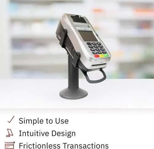 Miniatura 5 de First Data FD150 EMV Máquina terminal de tarjetas de crédito y soporte giratorio