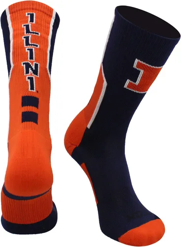 Miniatura 17 de TCK NCAA Perimeter Crew Socks, calcetines deportivos de equipo de rendimiento atlético para hombres y mujeres, absorben la humedad, con licencia