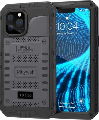 Miniatura 71 de Mitywah Funda impermeable para iPhone 7/iPhone 8 / iPhone SE 2020, funda de metal resistente de grado militar, protección de cuerpo completo