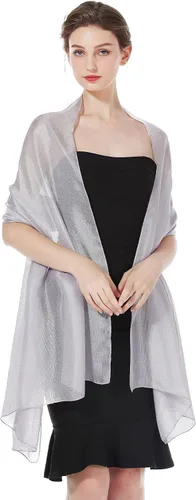 BEAUTELICATE Bufanda sedosa, chales ligeros y envolturas para vestido de noche, boda, fiesta, novias, mujeres, varios colores